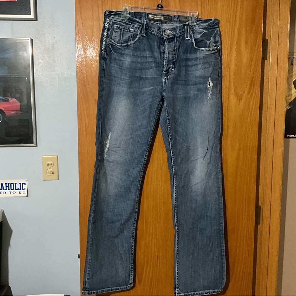 BKE Denim Tyler Straight 36 Long, Button fly